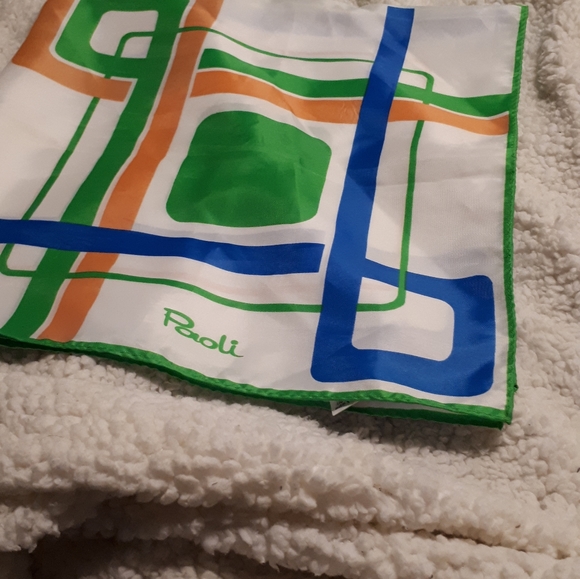 😍1950s Vintage Paoli scarf EUC made in Japan - Picture 4 of 7